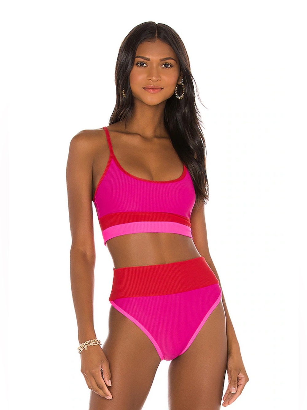 Beach Riot Set: Eva Bikini Bralette Size: S & Emmy High Waisted Bottom Size: M